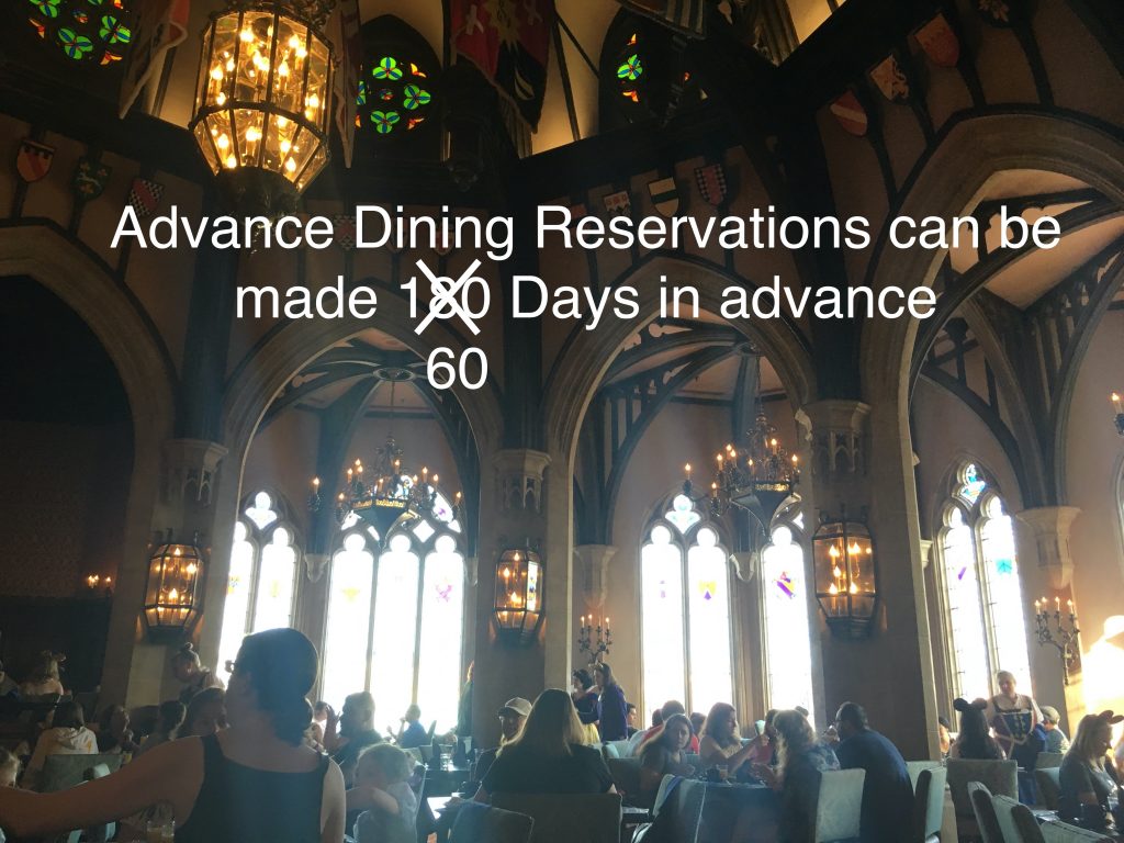 Disney Advance Dining