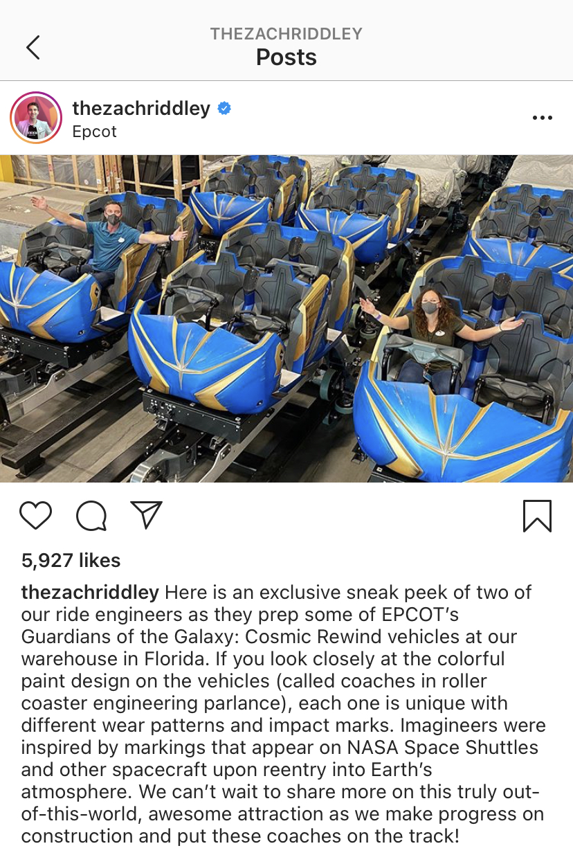 Guardians of the Galaxy Ride Vehicle Guardians of the Galaxy Ride