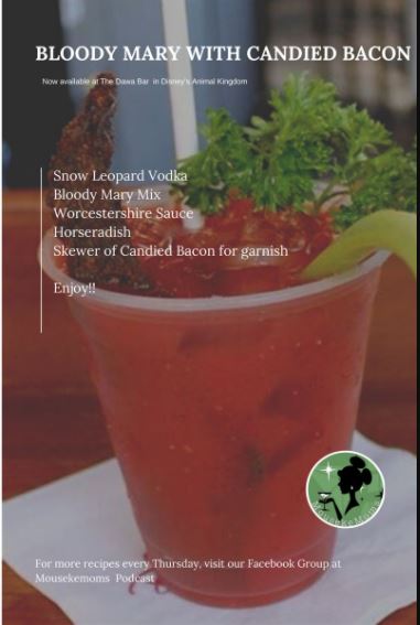 Mousekecocktail Bloody Mary with Candied Bacon